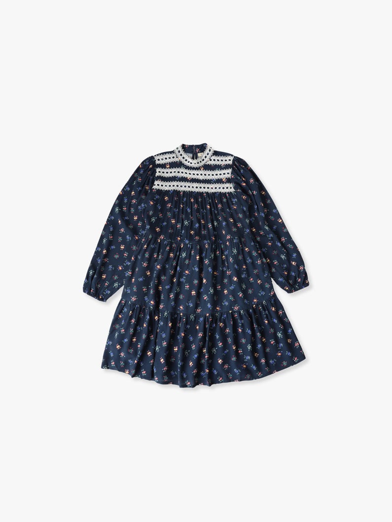 Mini Blossom Moon Dress (8-10yea) 詳細画像 navy 1