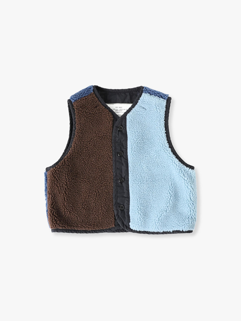 Quilting Inner Reversible Vest (120cm) 詳細画像 navy 2