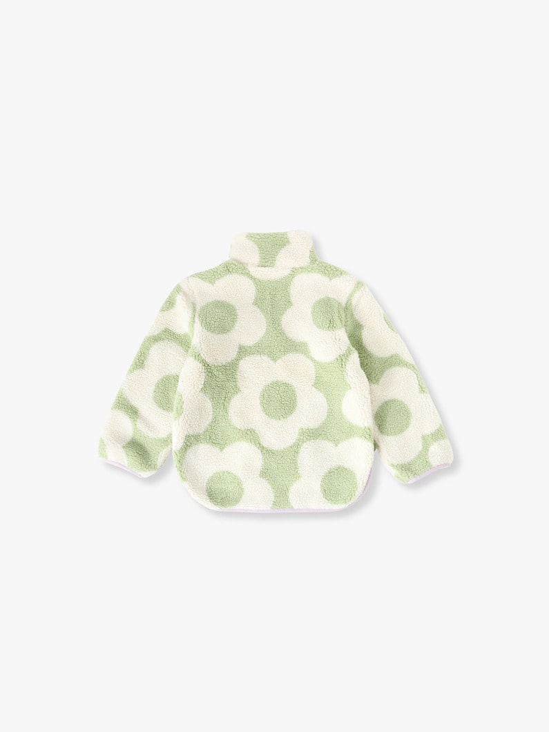 Flower Graphic Sherpa Fleece Jacket (4-8year)【ジャケット】 詳細画像 light green 1