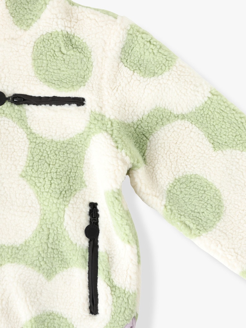 Flower Graphic Sherpa Fleece Jacket (4-8year)【ジャケット】 詳細画像 light green 2