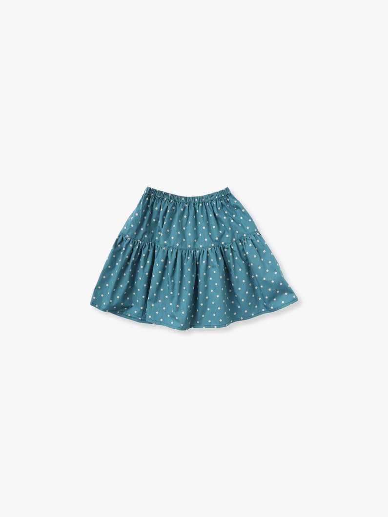 Dot Skirt (brown/blue/100-135cm) 詳細画像 brown 1