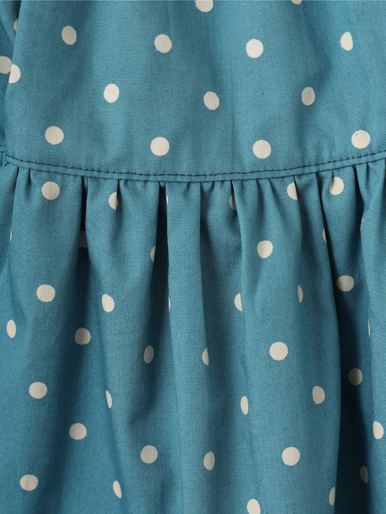 Dot Skirt (brown/blue/100-135cm) 詳細画像 brown 2