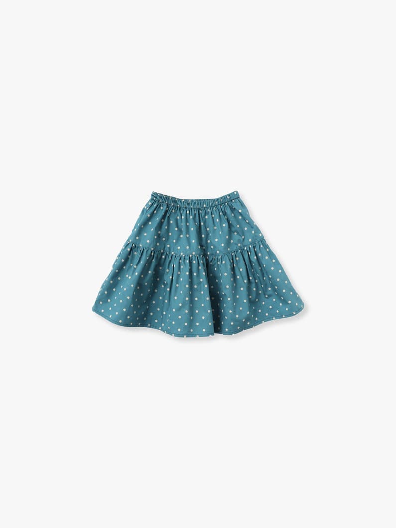 Dot Skirt (brown/blue/100-135cm) 詳細画像 blue 1