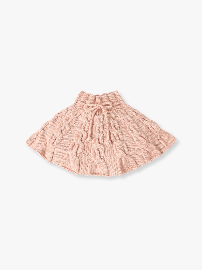 Cable Skating Culotte Skirt (light pink/light blue/12-24month) 詳細画像 light pink 1