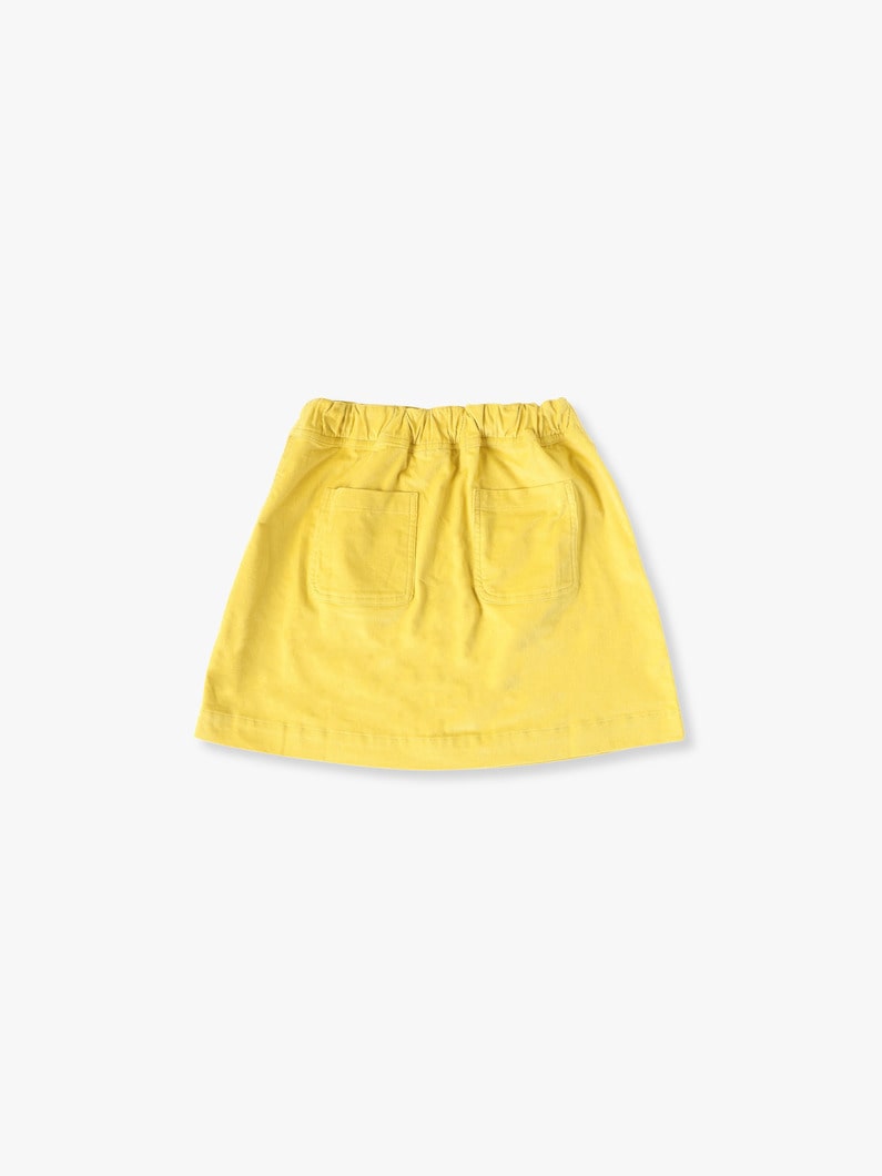 Corduroy Mini Skirt (8/10year) 詳細画像 yellow 1