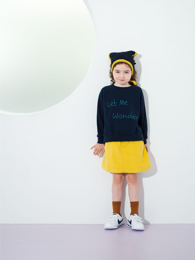 Corduroy Mini Skirt (8/10year) 詳細画像 yellow 2