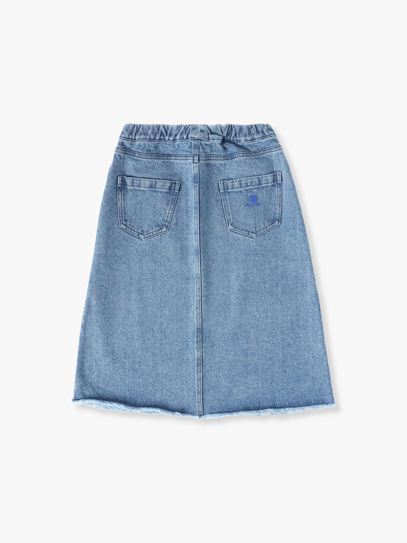 Aurora A Line Denim Skirt (4-9year) 詳細画像 blue 1