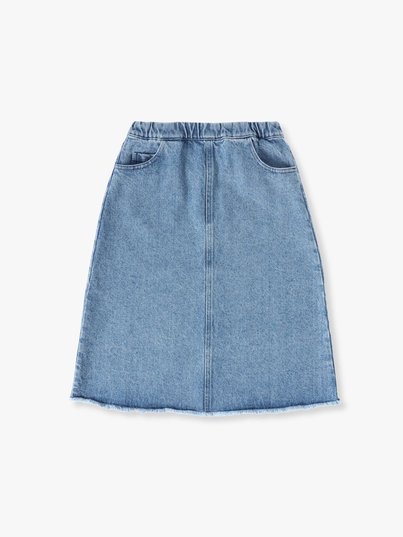 Aurora A Line Denim Skirt (4-9year) 詳細画像 blue 1