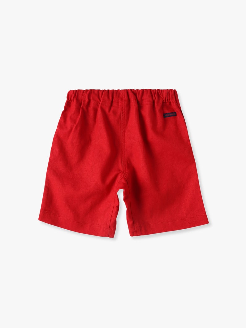 Linen Cotton Fabric Shorts (red/blue/coral/100-130cm) 詳細画像 coral 1