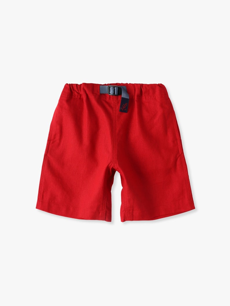 Linen Cotton Fabric Shorts (red/blue/coral/100-130cm) 詳細画像 red 3