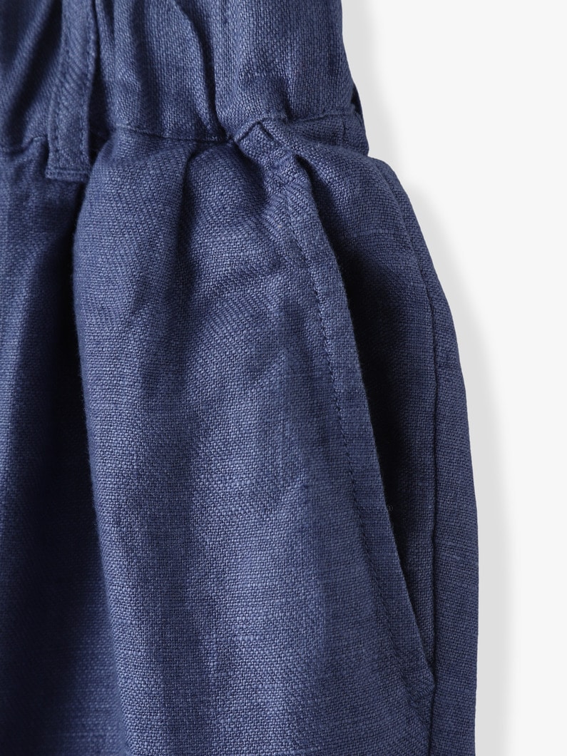 Linen Twill Easy Shorts (100-135cm) 詳細画像 purple 2