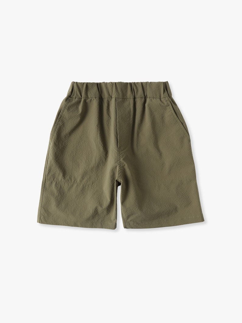 Gingham Sucker Shorts (100-135cm) 詳細画像 khaki