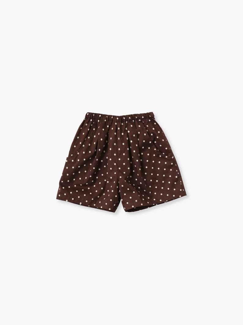 Dot Shorts (brown/blue/100-135cm) 詳細画像 brown