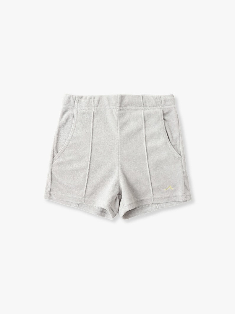 Tuck Pile Shorts (blue/light gray/85-130cm) 詳細画像 light gray 2