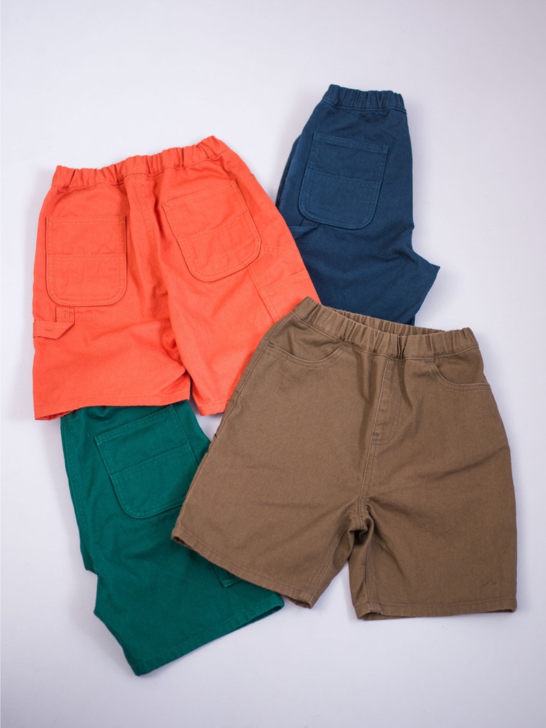 Painter Shorts (100-140cm/orange/green/brown/navy) 詳細画像 navy 4