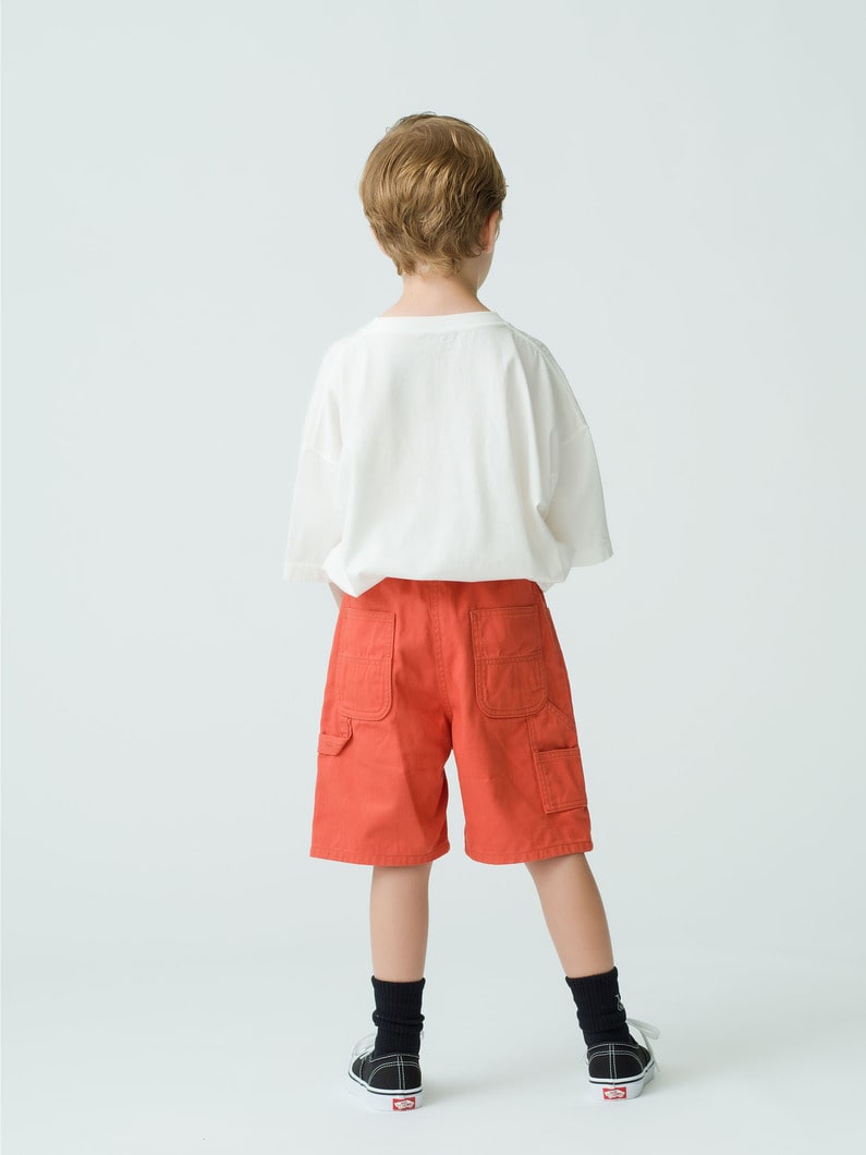 Painter Shorts (100-140cm/orange/green/brown/navy) 詳細画像 orange