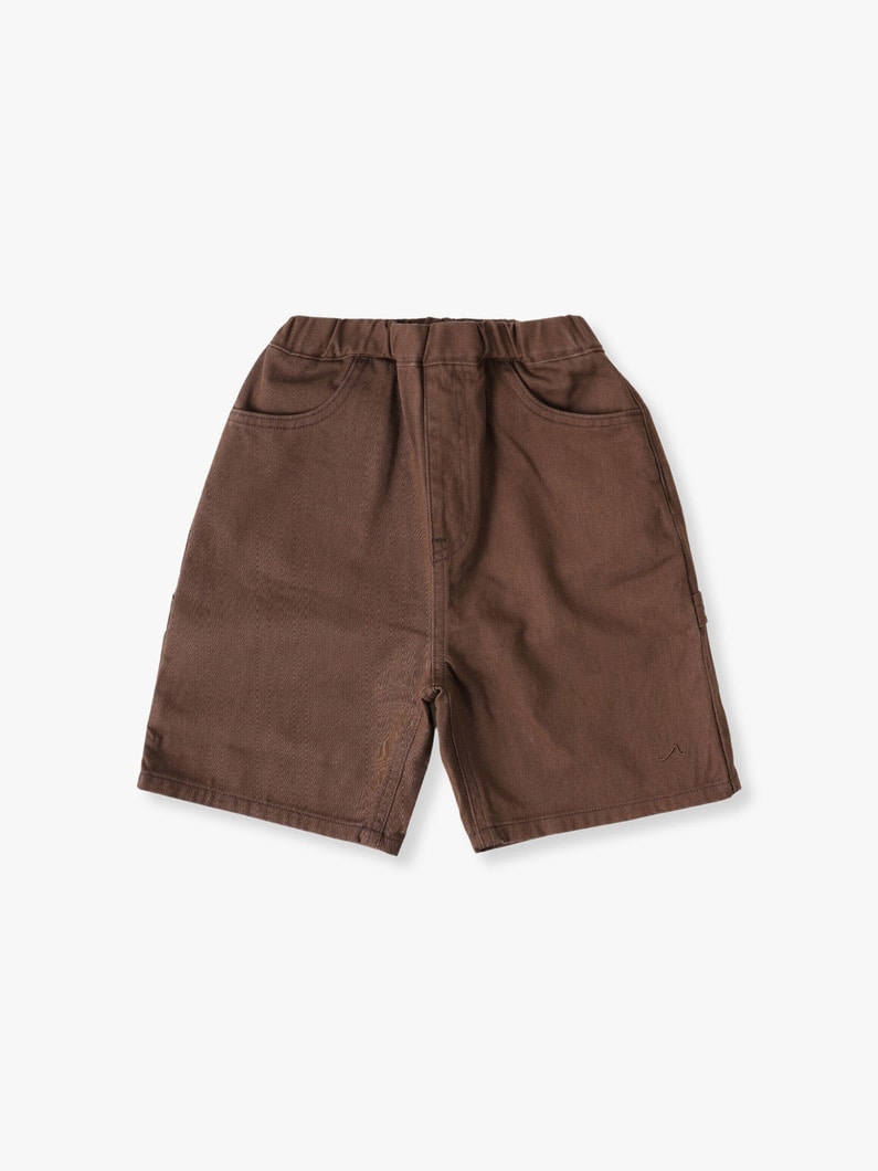 Painter Shorts (100-140cm/orange/green/brown/navy) 詳細画像 brown