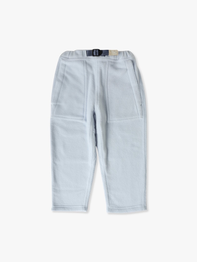 Fleece Loose Tapered Pants (beige/light blue/gray/100-140cm) 詳細画像 light blue