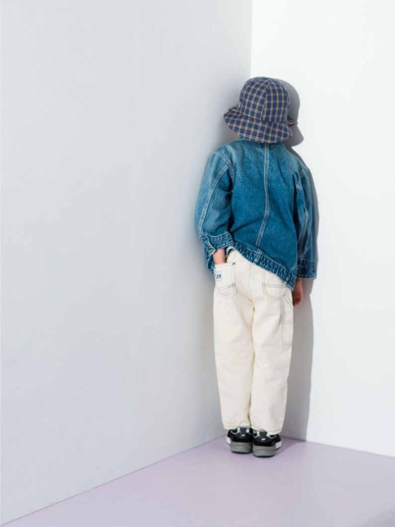 Painter Denim Pants (navy/off white/100-140cm) 詳細画像 off white 2