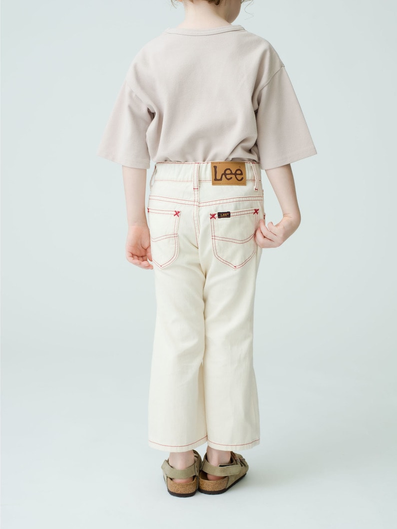 Flare Denim Pants (navy/off white/100-140cm) 詳細画像 off white 2