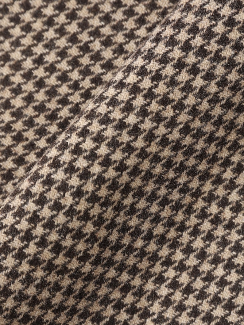 Houndstooth Checked Pants (8/10year) 詳細画像 brown 3