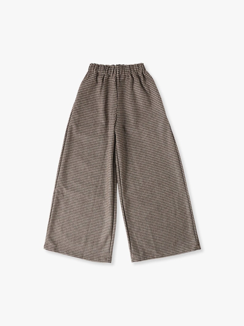 Houndstooth Checked Pants (8/10year) 詳細画像 brown 2