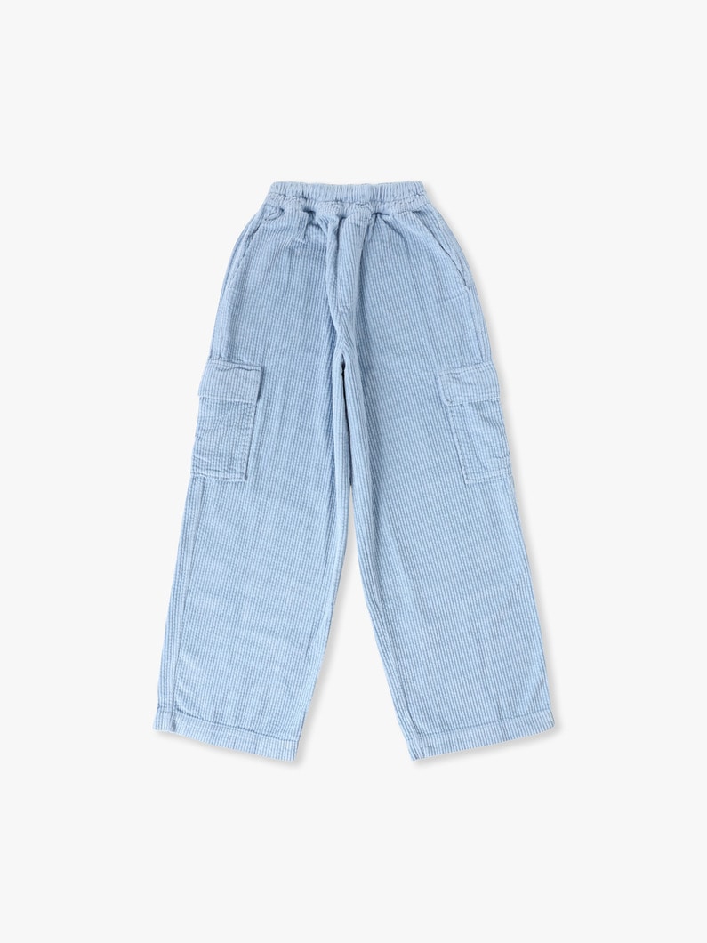 Corduroy Cargo Pants (8/10year) 詳細画像 light blue 1