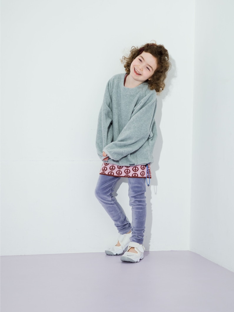 Nour Velvet Leggings (light blue/purple/6-9year) 詳細画像 purple 1