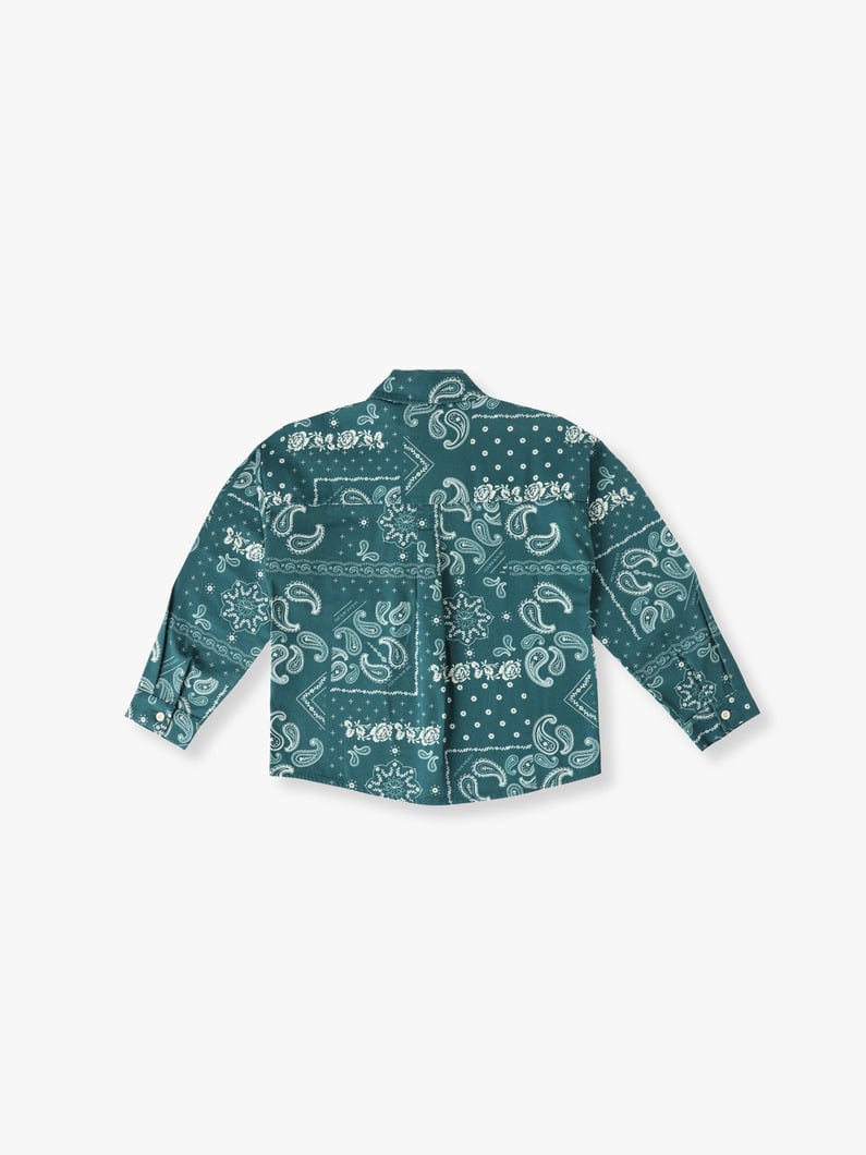 Paisley Shirt (8/10year) | シャツ 詳細画像 dark blue 1