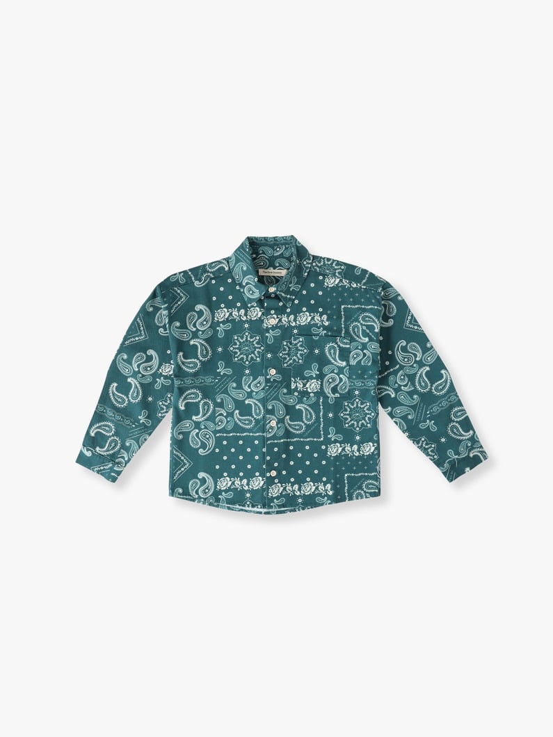 Paisley Shirt (8/10year) | シャツ 詳細画像 dark blue 1