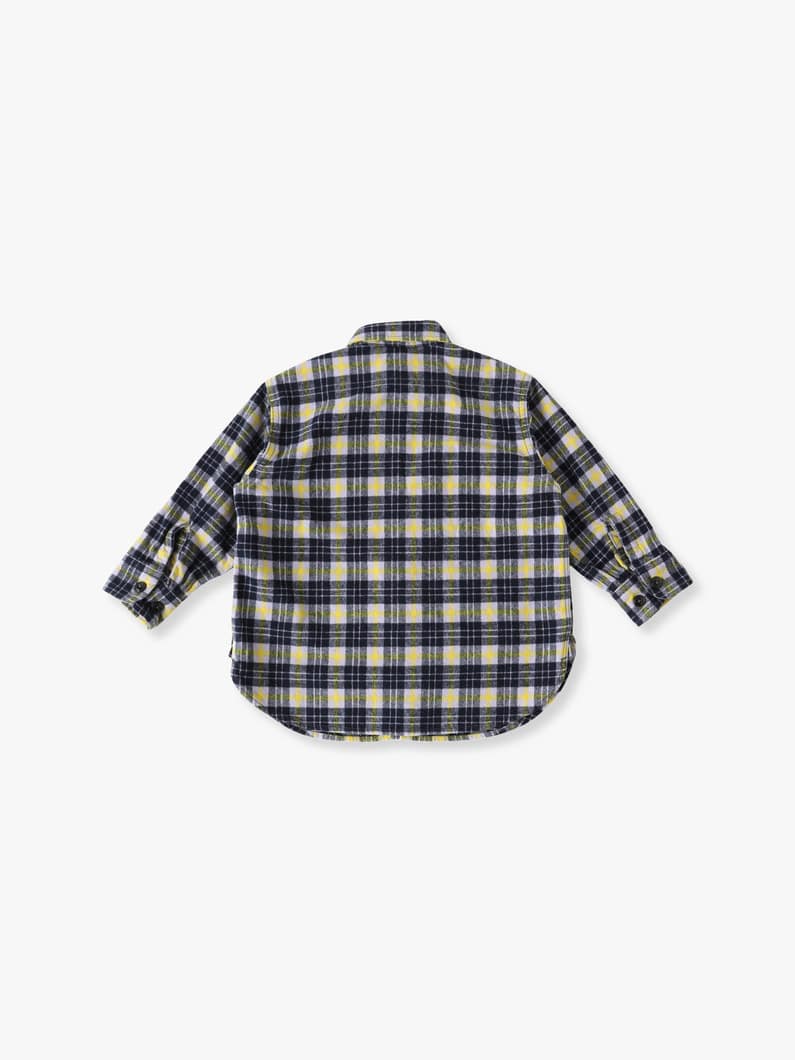 Brushed Checked Shirt (100/120cm) 詳細画像 light purple 1