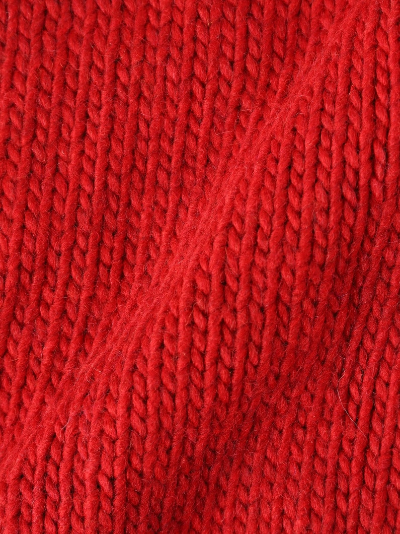 Puff Sleeve Cable Knit Pullover (6-8year) 詳細画像 red 3