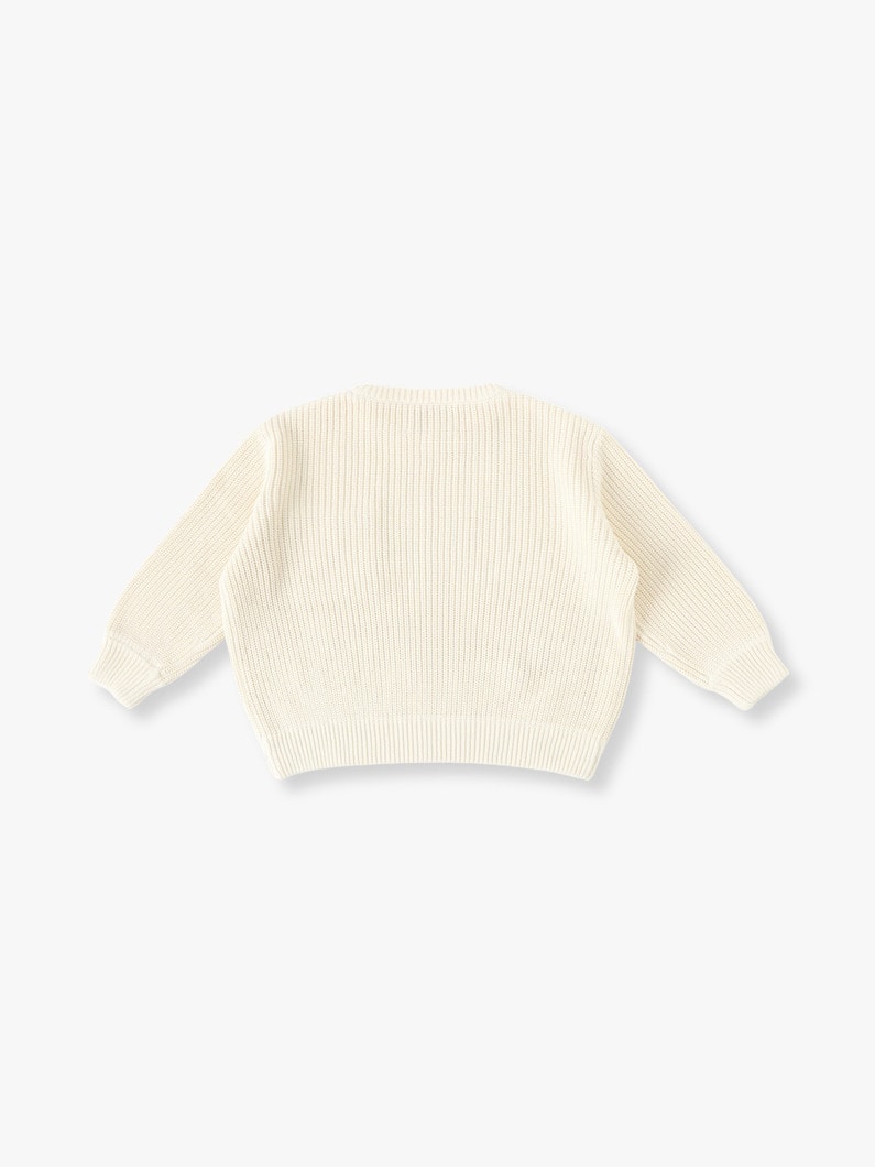 Washed Cotton Knit Pullover (dinosaur/80-150cm) 詳細画像 off white 1