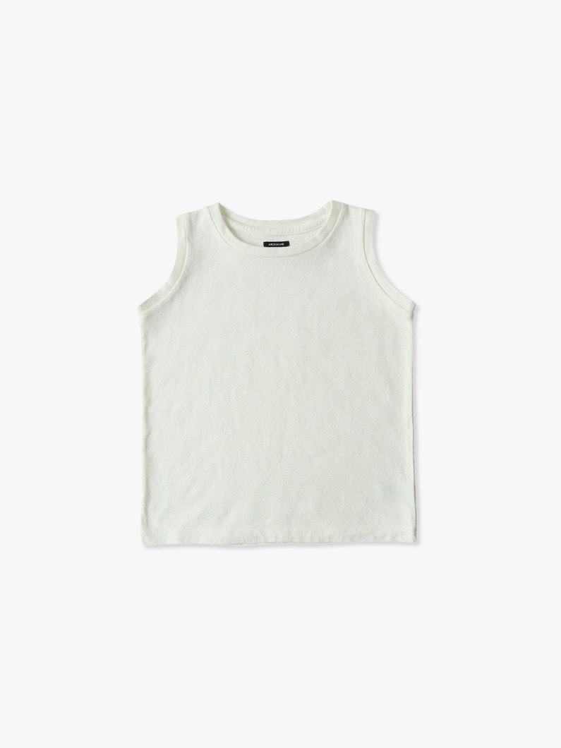 Cotton Tank Top (115-135cm) 詳細画像 white 1