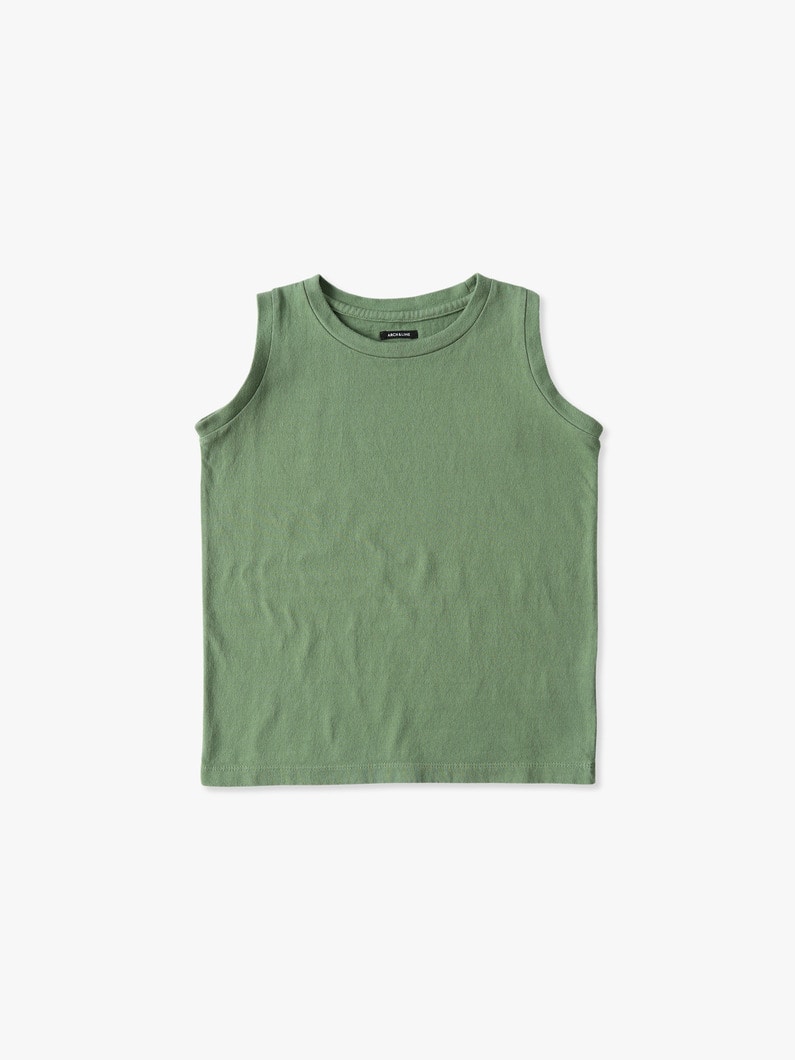 Cotton Tank Top (115-135cm) 詳細画像 khaki