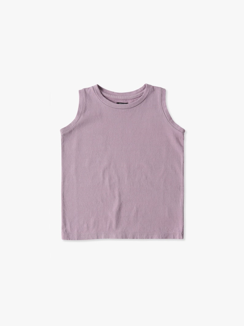 Cotton Tank Top (115-135cm) 詳細画像 light purple