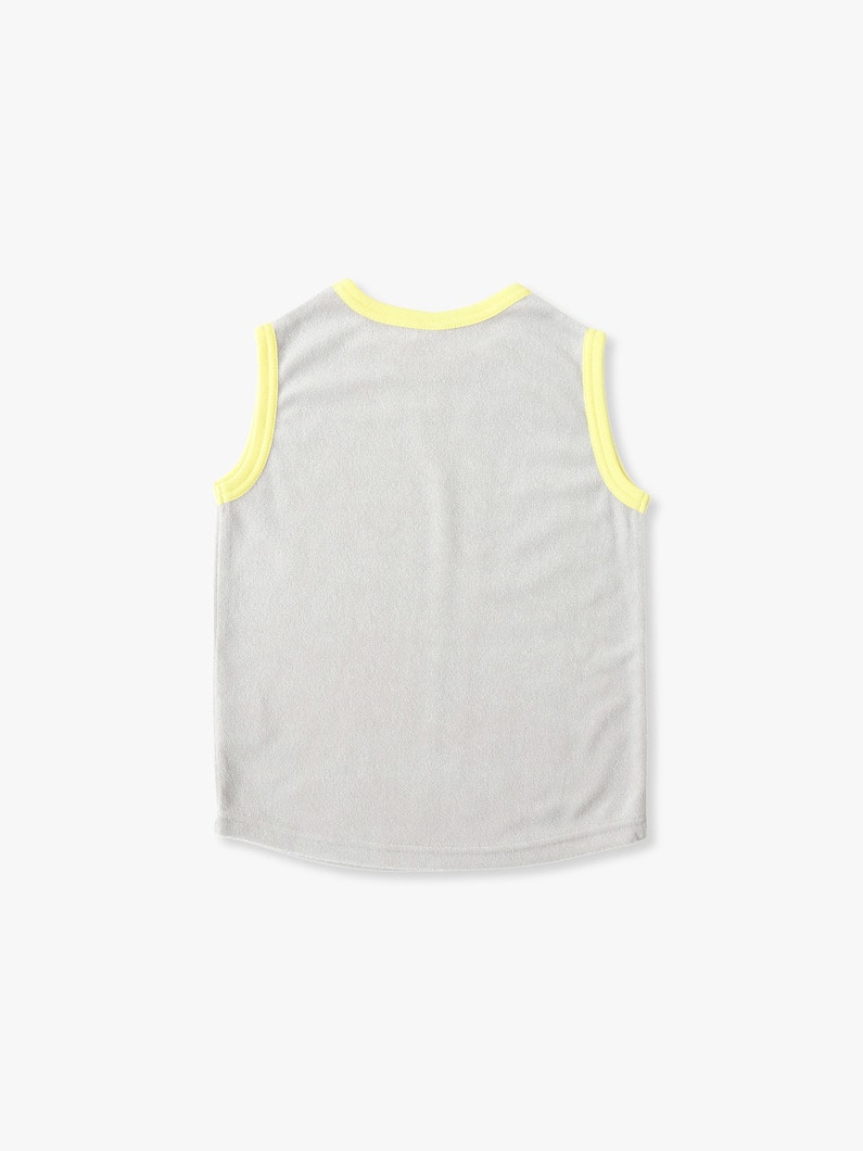 Over Sized Pile Tank Top (blue/light gray/85-130cm) 詳細画像 blue 1