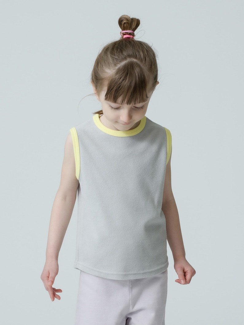 Over Sized Pile Tank Top (blue/light gray/85-130cm) 詳細画像 light gray 3