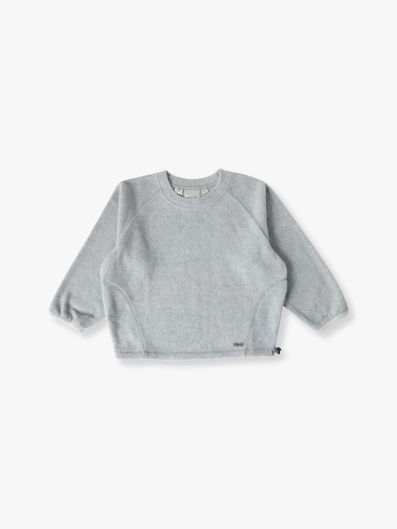 Fleece Crew Neck Pullover (beige/light blue/gray/100-140cm) 詳細画像 gray 4