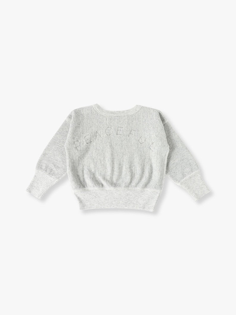 Ribbon Sweat Shirt (100/120cm) 詳細画像 gray 1