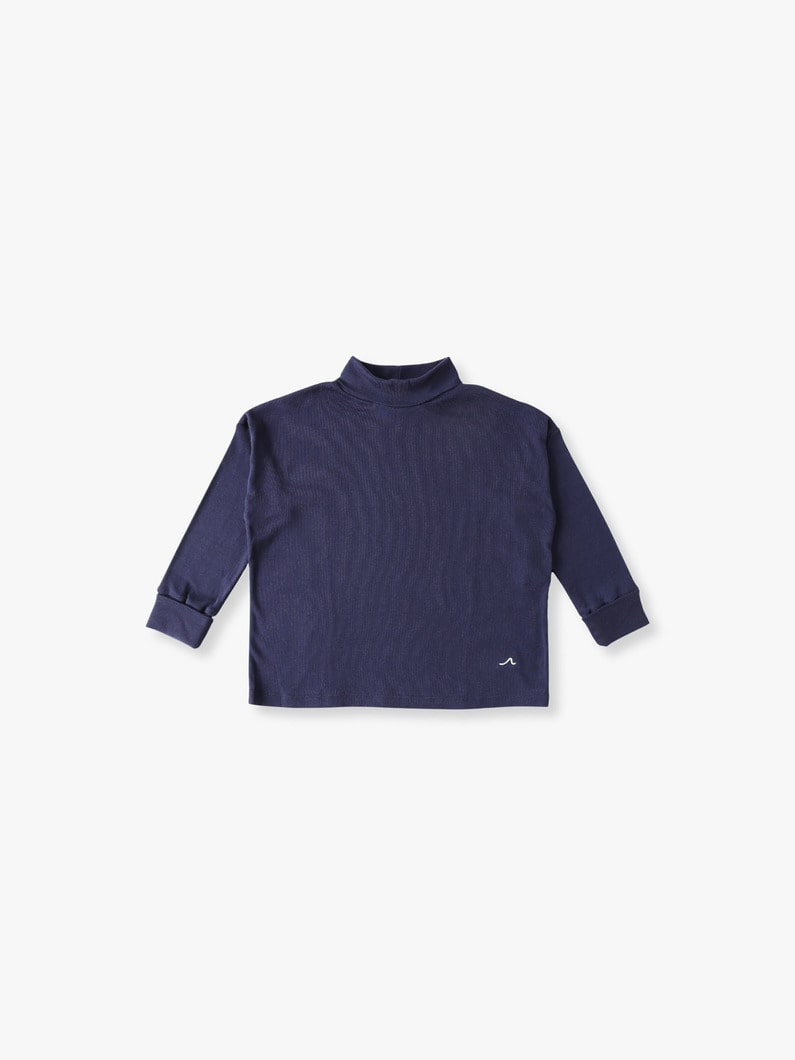 Turtle Neck Pullover (off white/navy/lavender) 詳細画像 navy 5