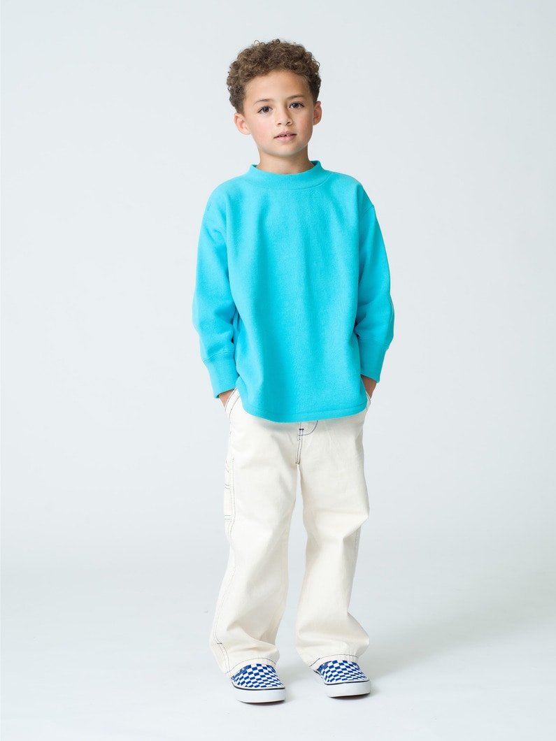 High Neck Pullover (turquoise/mint/100-150cm) 詳細画像 turquoise 2