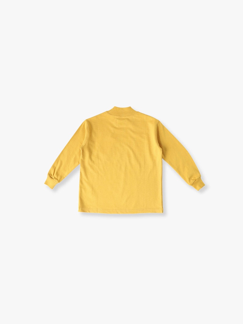 Mock Neck Long Sleeve Tee (100-120cm) 詳細画像 mustard 1