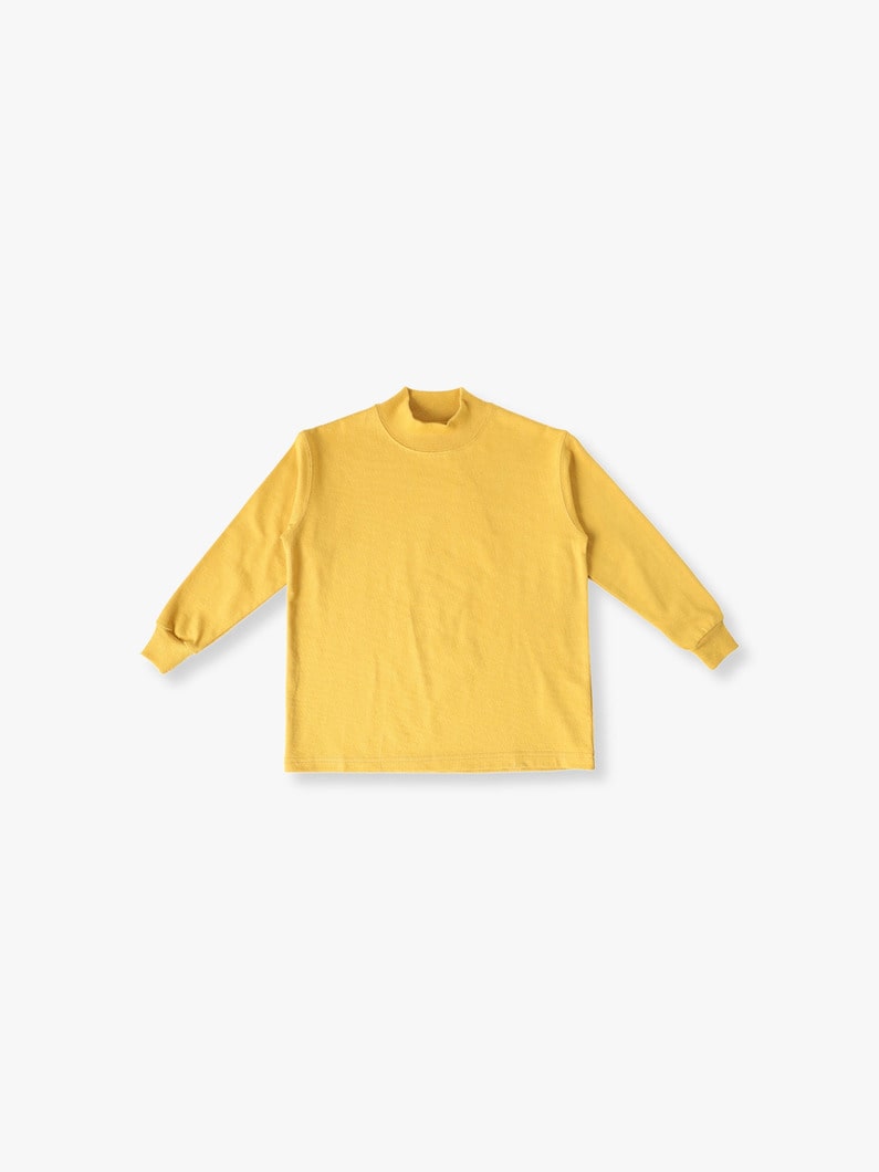 Mock Neck Long Sleeve Tee (100-120cm) 詳細画像 mustard 1