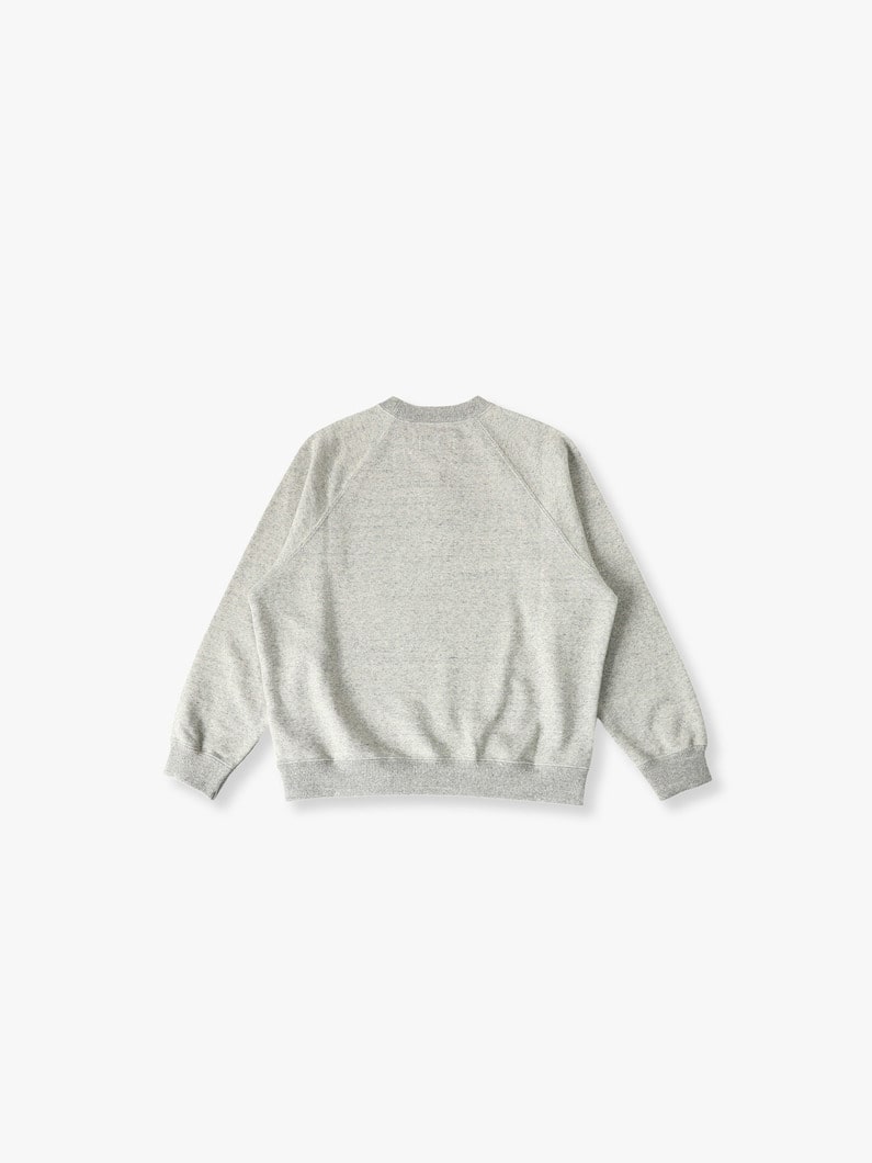 Raglan Sleeve Sweat Shirt (green/gray/130-140cm) 詳細画像 gray 1