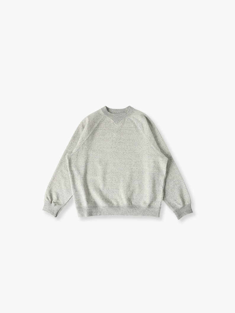 Raglan Sleeve Sweat Shirt (green/gray/130-140cm) 詳細画像 gray