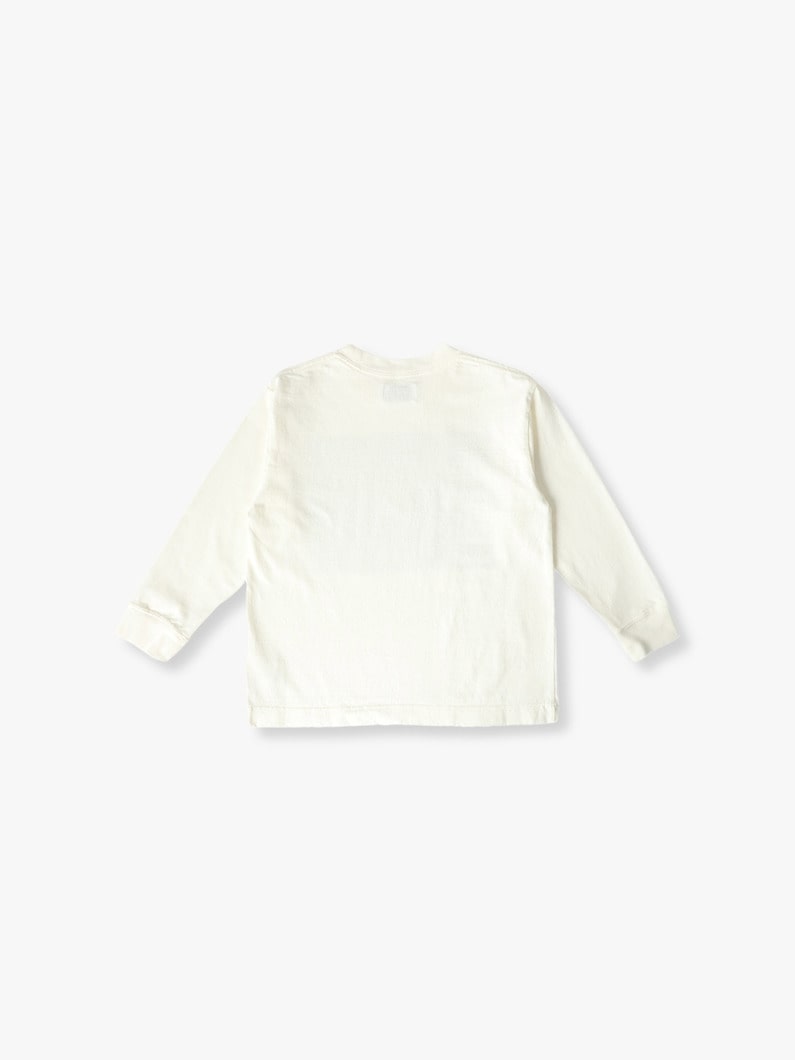 USA Cotton Photo Long Sleeve Tee (85-125cm) | ティーシャツ 詳細画像 white 1