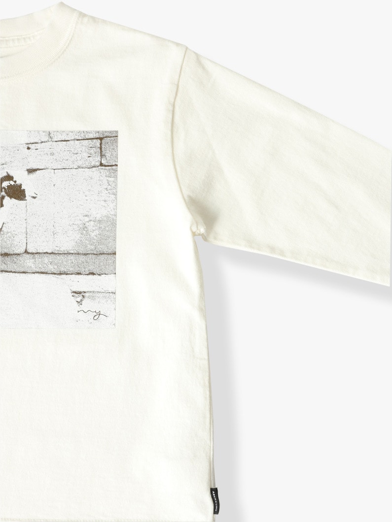 USA Cotton Photo Long Sleeve Tee (85-125cm) | ティーシャツ 詳細画像 white 2