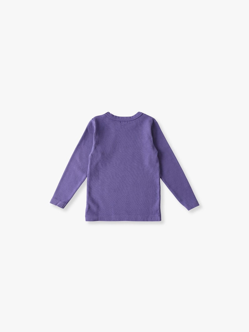 Japan Fraise Long Sleeve Tee (dark purple/green/85-125cm) | ティーシャツ 詳細画像 green 1