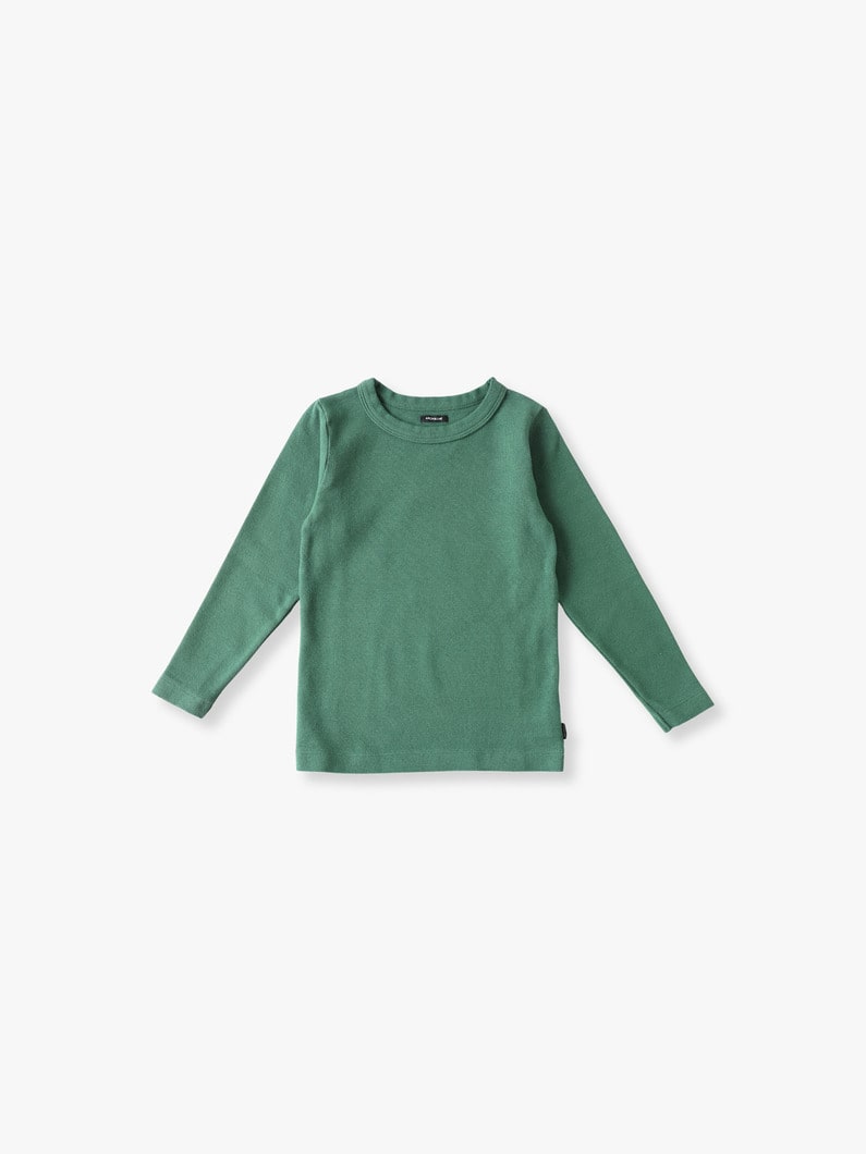 Japan Fraise Long Sleeve Tee (dark purple/green/85-125cm) | ティーシャツ 詳細画像 green 1